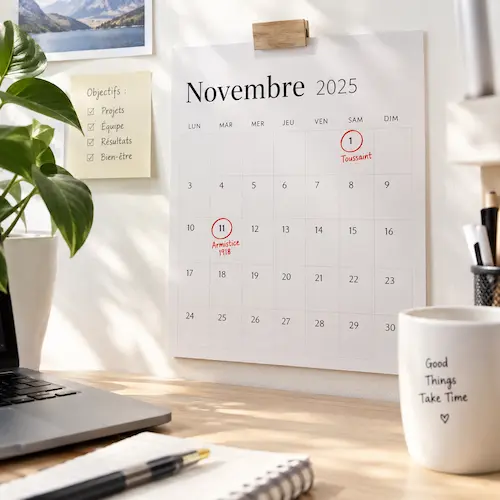 novembre jours fériés