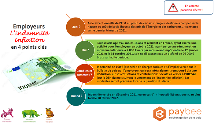 indemnité inflation salariés
