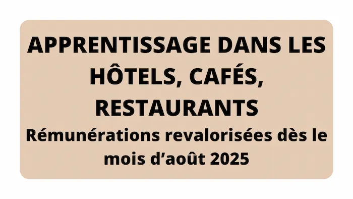 apprentissage hôtels cafés restaurants