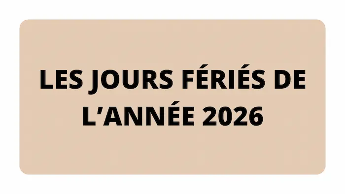 jours fériés 2026