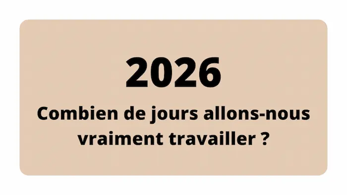 jours travaillés 2026