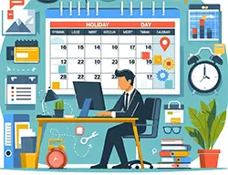 jour f&eacute;ri&eacute; travail