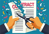 rupture de la p&eacute;riode d'essai